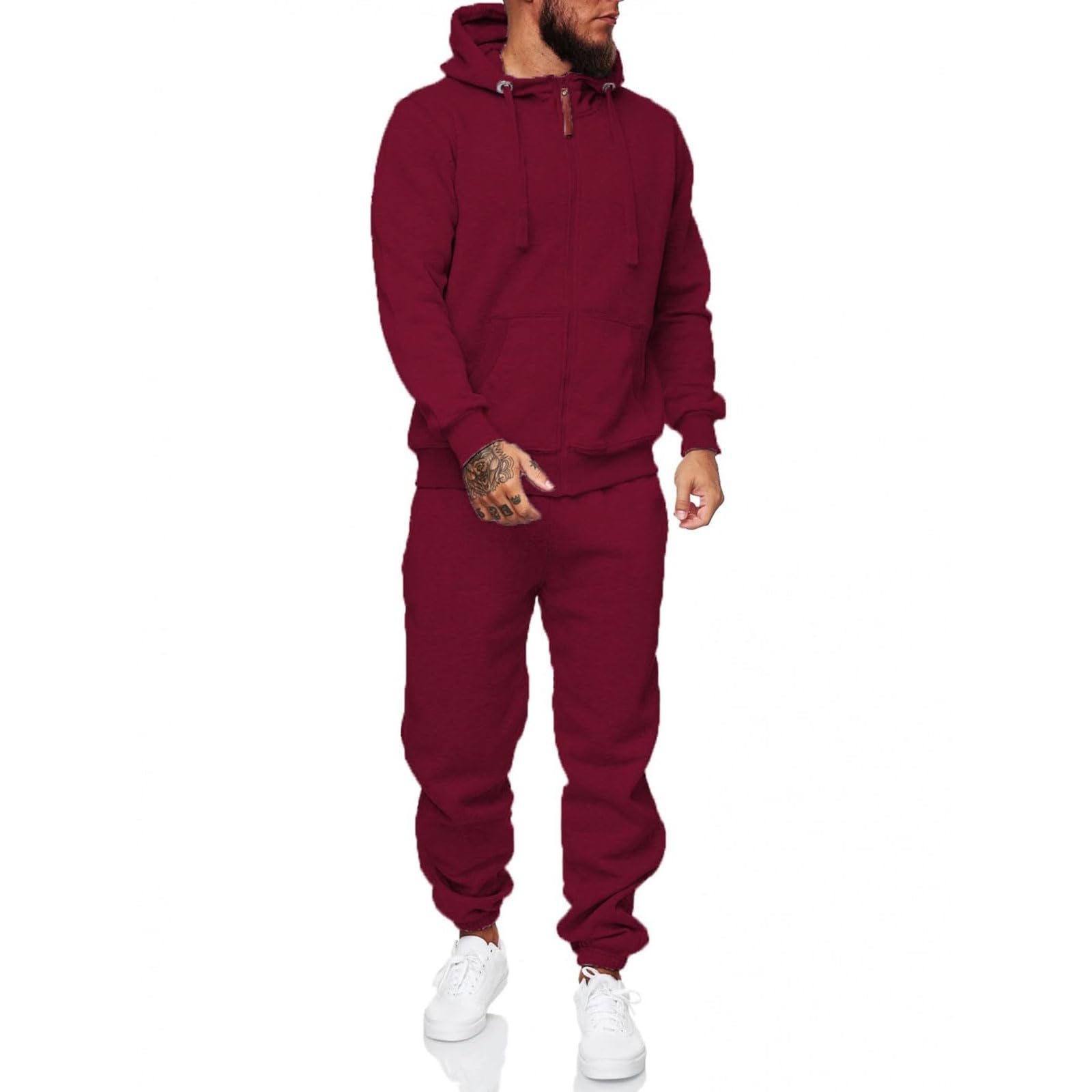 Tuta da uomo traspirante Set Athletic Gym Wear Casual Due Pezzi Jogging Abbigliamento
