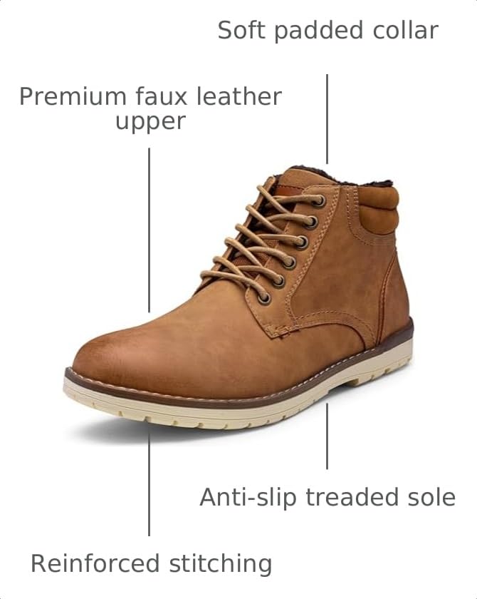 Image of Vostey Men's Boots Hiking Boots Casual Boots for Men