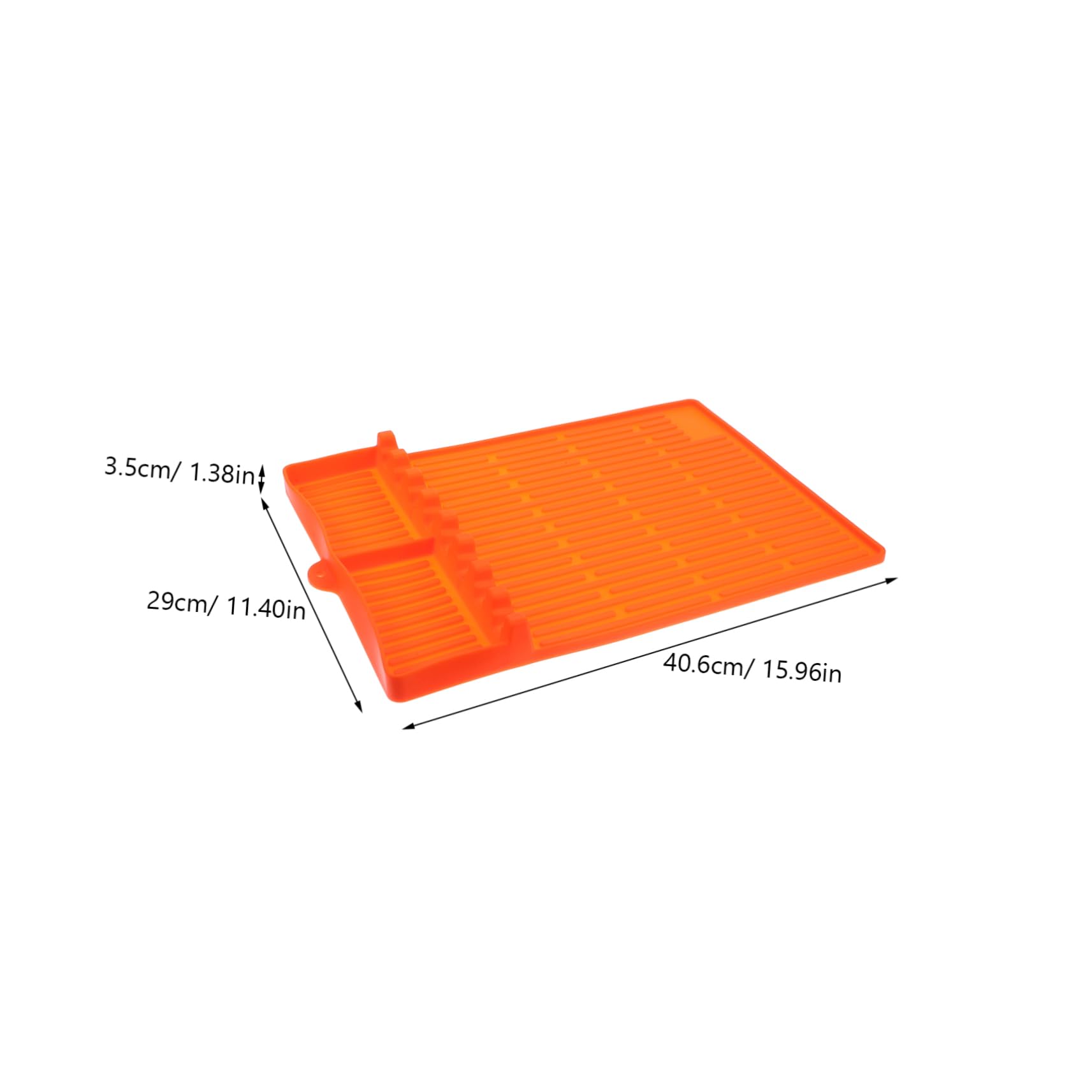 Toddmomy BBQ Grill Silicone Side Shelf Mat Thick Orange Griddle Protection Mat for Outdoor Cooking Reusable Drip Pad Versatile Kitchen Utensil Holder Heat Resistant Grilling Accessory