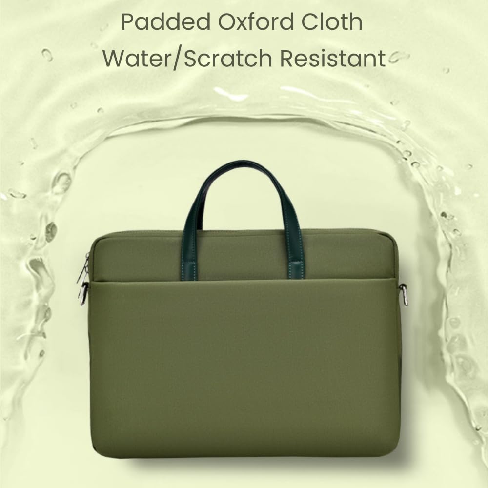 Laptoptasche für Damen und Herren, 35,6 cm (14 Zoll), 38,1 cm (14 Zoll), großes Fassungsvermögen, einfarbig, wasserdicht, Polyester, Umhängetasche