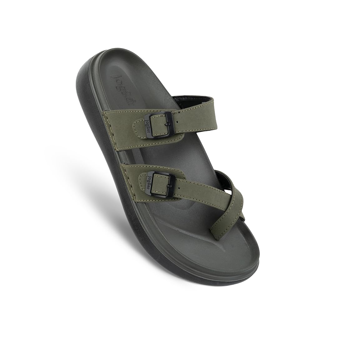 Super Soft 52125 Men's EVA Thong Sandals with Dual Adjustable Buckle | Lightweight Slip-On | Soft Cushioned Footbed | Casual Comfort Sandals-image-35