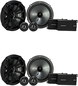 KICKER CSS65 6.5-INCH 160mm Component System with .75-INCH 20mm Tweeter, Bundle