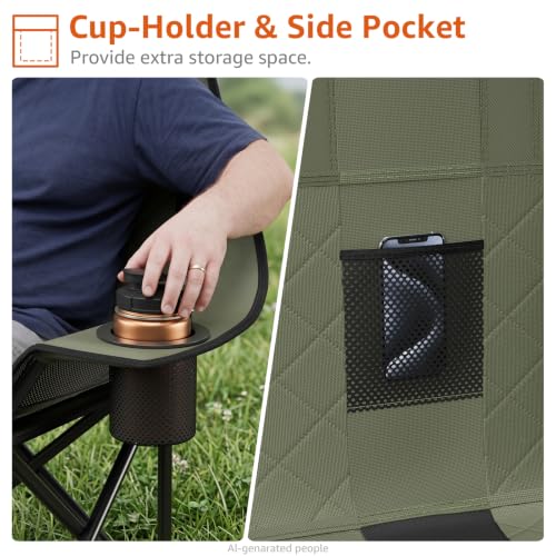 HAAGEEP Double Camping Chair with Canopy 900lbs Pet Friendly Shade Chai by HAAGEEP - Used condition - Image 6