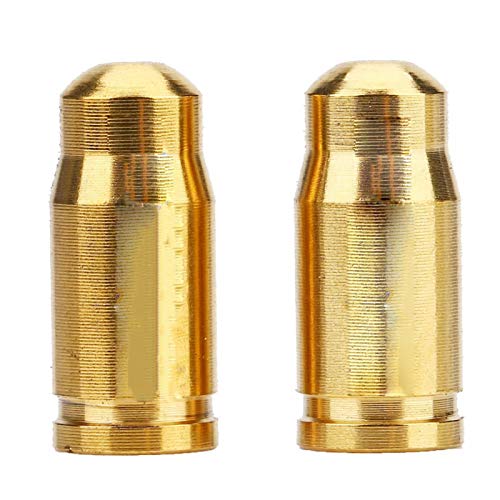 2 Pcs/Set Valve Cover Alloy Valve Cover Mountain Road Valve Cover for Inner Tube Gas Nozzle(Gold)