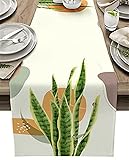 Los caminos de mesa de lino y algodón están hechos de una mezcla de algodón y lino puro, tejidos a mano, con un peso y textura perfectos para todas las estaciones.