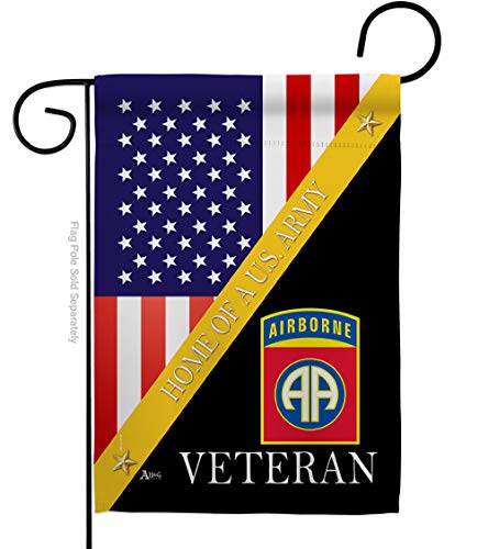 Home of 82nd Airborne Garden Flag - Armed Forces Army Rangers United State American Military Veteran Retire Official - House Decoration Banner Small Yard Gift Double-Sided Made In USA 13 X 18.5