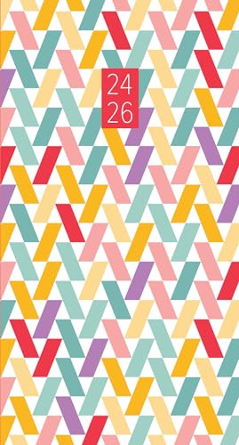 Willow Creek Press Abstract Party Academic July 2024 - June 2026 2-Year Monthly Pocket Planner (3.5' x 6.5')
