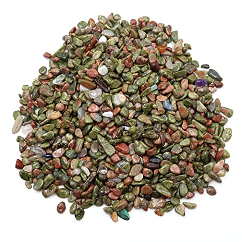 ユナカイト さざれ 100g 小サイズ 緑簾石 ユナカ石 天然石 パワーストーン 浄化グッズ