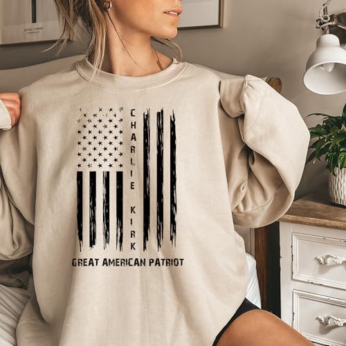 Pray for Charlie Kirk Sweatshirt, Patriotic Charlie Kirk T-Shirt, Faith-Based Unisex Tee, Political Awareness Top RIP 2025, Charlie Kirk Patriot Sweatshirt3