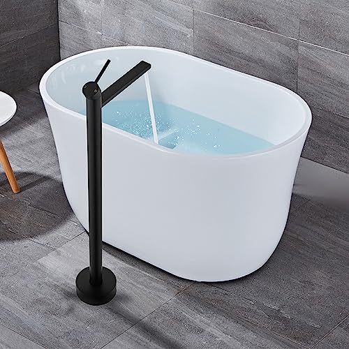 Mitigeur de baignoire sur pied moderne résistant au calcaire et durable