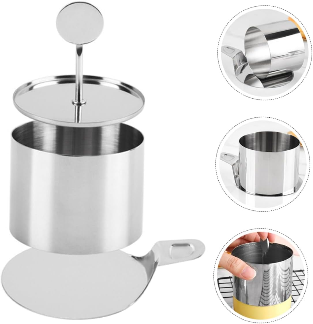 Unomor 1set Stainless Steel Mousse Baking Tool Round Cake Molds Desserts and Mousse Easy Baking and Cake Decorating