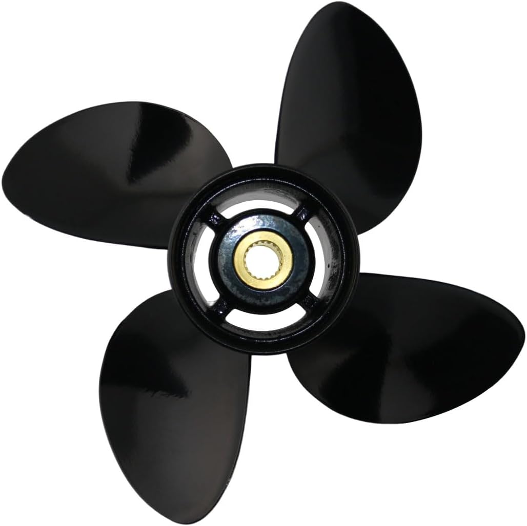 4 Blades, 19 Spine Tooth Propeller Fit for Volvo Penda SX Drive Engines 3.0L 4.3L 5.0L 5.7L 5.8L 7.4L 8.2L, fit OEM 3587517 Aluminum Outboard Prop