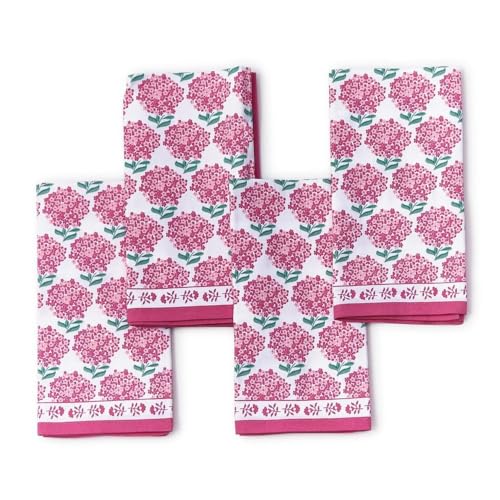 Servilletas de Tela Pink Hydrangea Pack 4 miniatura 1