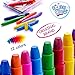 Doodle Time Face Paint Crayons Kit! Face and Body Paint Stick for Halloween Makeup, Face Painting at Parties, Clown Costume Facepaint for Kids! White, Black, Green, Blue, Red, Pink and More!