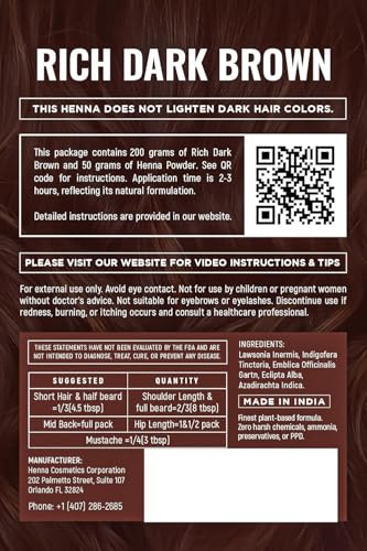 Henna Cosmetics Henna Natural para Cabello 200g + 50g Gratis miniatura 5