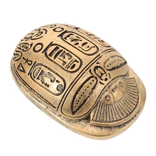 スカラベ 護符 エジプト お土産 ペーパーウェイト 黄金虫形置物