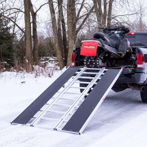 Rampa plegable extra larga para motos de nieve Black Ice miniatura 2