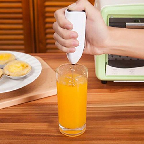 Elétrico Mini Handle Cozinhar Juice Eggbeater Bebidas quentes Leite Frother Coffee Agitador Foamer W