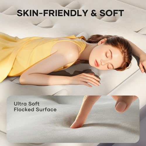 Image of InnoTruth Cal King Air Mattress with Built in Pump, Family Choice Award Winner-Inflatable Blow up Mattress, 18 inch Raised Colchones Inflables Air Bed for Guests & Home, Ideal for Home Use and Outdoor