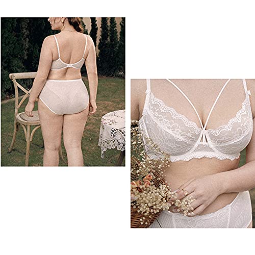Soutien-gorge 75E et culotte WENJUN pour un maintien parfait en dentelle rose