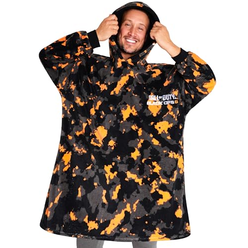 Ya en mundofriki.es: Call of Duty Sudadera Oversize Hombre y Adolescente con Capucha, Camuflaje Poncho Manta con Mangas, Regalo para Hombres (Naranja/Gris Camo)