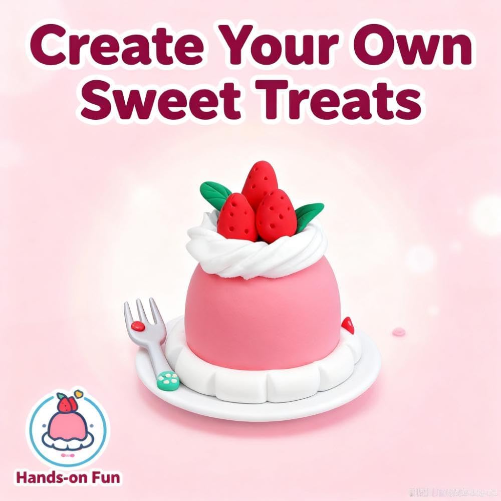 Air Dry Clay Kit for Kids - 12 Dessert Crafts -4