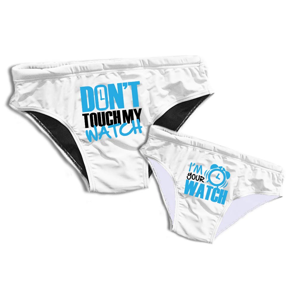Coppia Costumi Slip Mare Padre & Figlio Don't Touch (Uomo