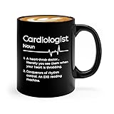 Flairy Land Cardiologist Coffee Mug 11oz Black - Funny Definition - Nurse Doctor Audiologist Lab Pediatrician Physcian Physical Terrapist