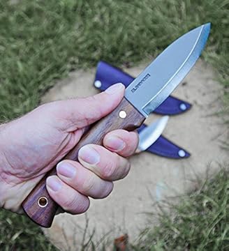 Condor Tool & Knife, Bushlore Camp Knife, 4-5/16in Blade, Hardwood Handle with Sheath