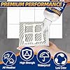 Heavy Duty Construction Adhesive, 10.5 oz Waterproof Tile Adhesive, Versatile Cement Glue for Tile, Concrete, Stone, Wood, Floor, Wall and Granite, Strong Bond, Indoor & Outdoor Use,Construction Glue