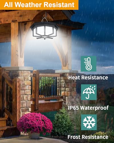 Luz solar para cobertizo interior de 228 LED con control remoto de 5 modos 7