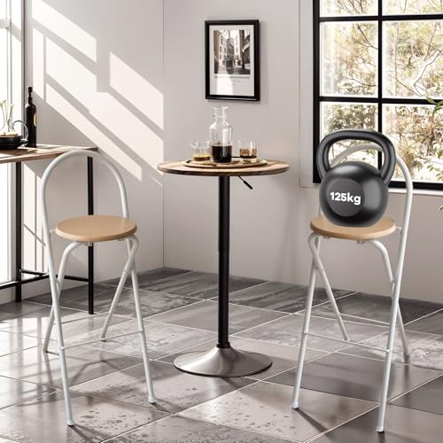 Tabouret de bar pliable réglable en hauteur 65 70 75 cm pour salle à manger et bureau