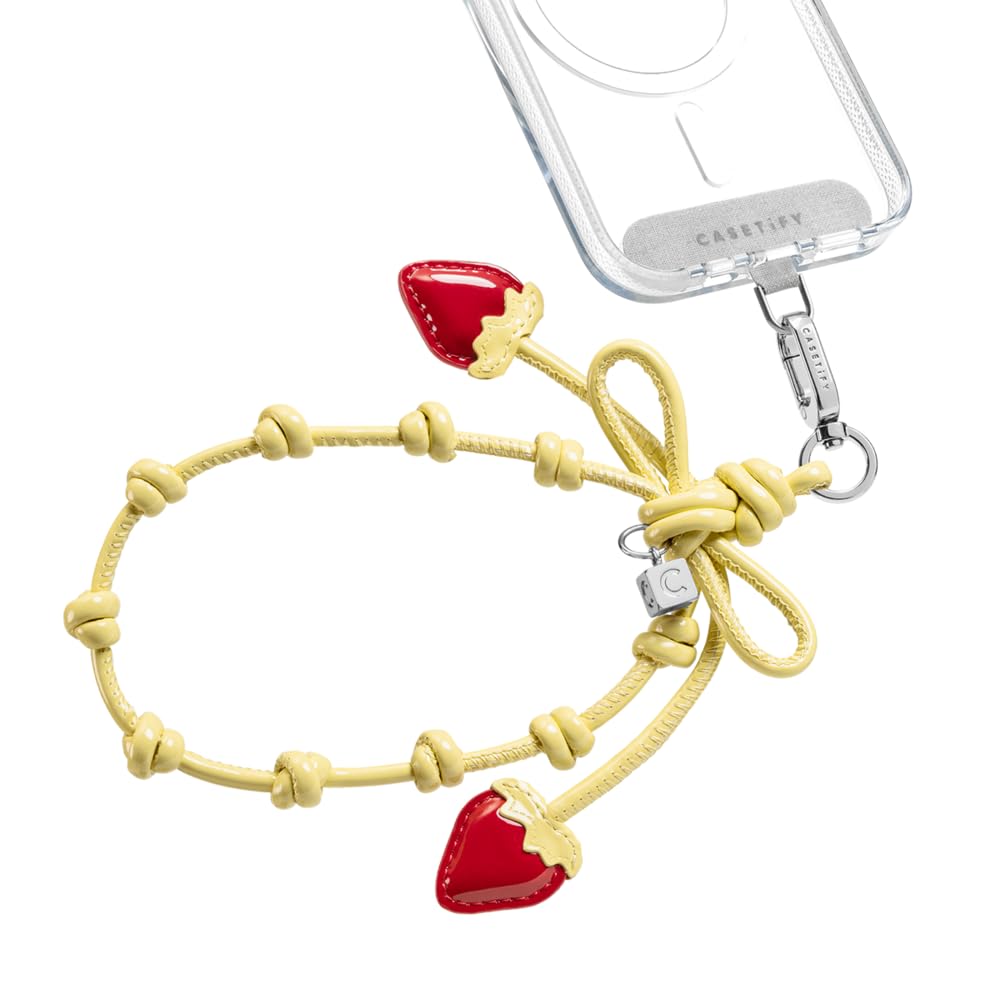 Amazon.co.jp: [CASETiFY] ボウ チャーム リストレット Bow Charm