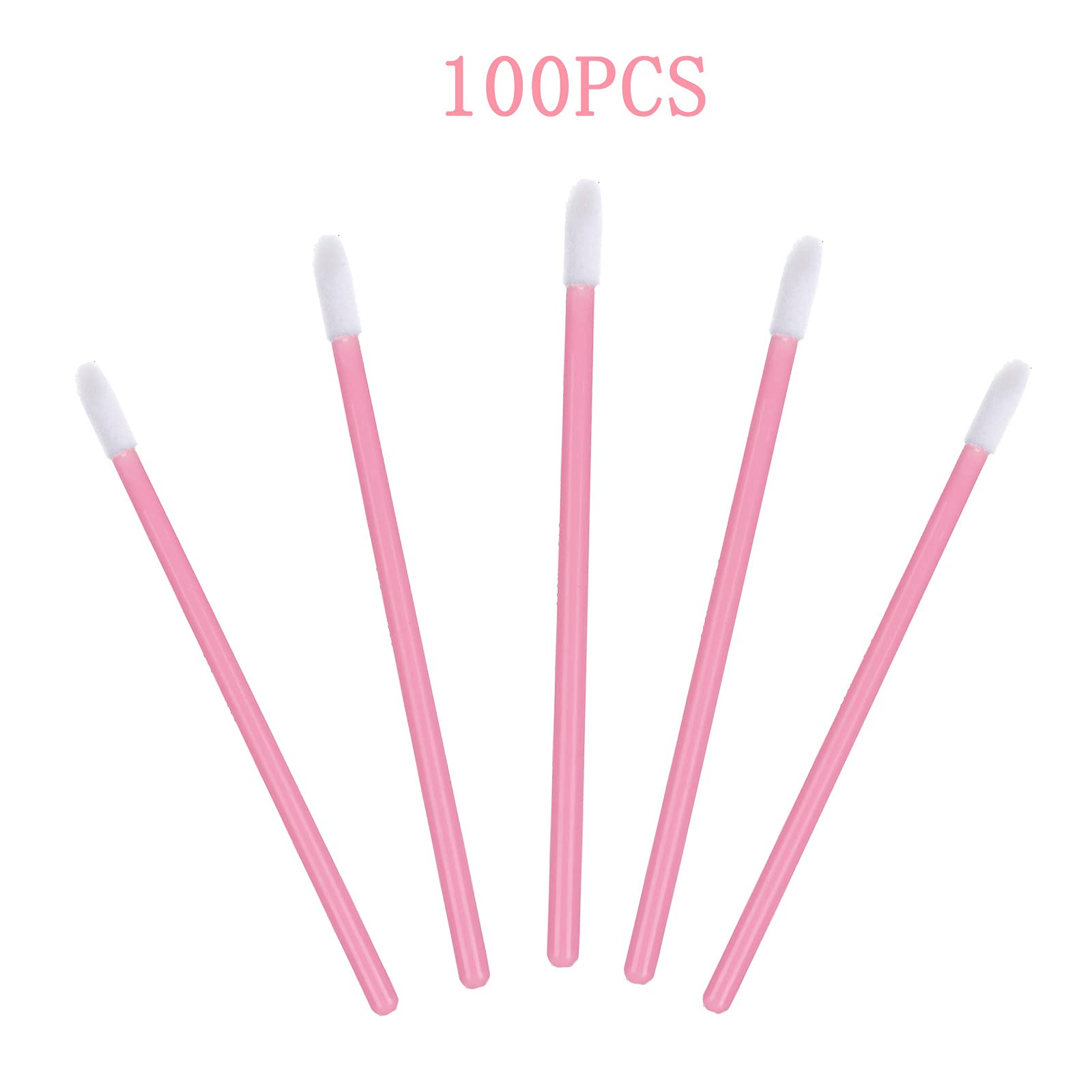 Cepillos Labios Desechables 100 Piezas, Cepillo de Lápiz Labial Aplicador