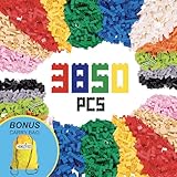 Minizfigs 3850 PCS Classic Building Brick Block Set(9 Pounds of Bricks) - Creative Bulk Assortment Toy Building Blocks for Kids, STEM, Classroom, 11 Colors, 100% Compatible with All Major Brands