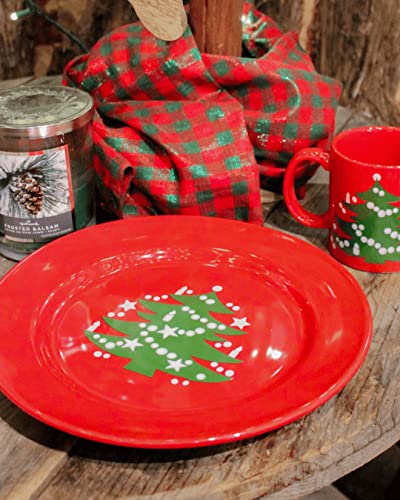 Waechtersbach Christmas Tree Red Plate – Porcelain Snack Serving Plates – Durable Christmas Plates For Holiday Treats – Dishwasher & Microwave Safe Christmas Dinnerware – Ideal Christmas Gifts… #TOP3