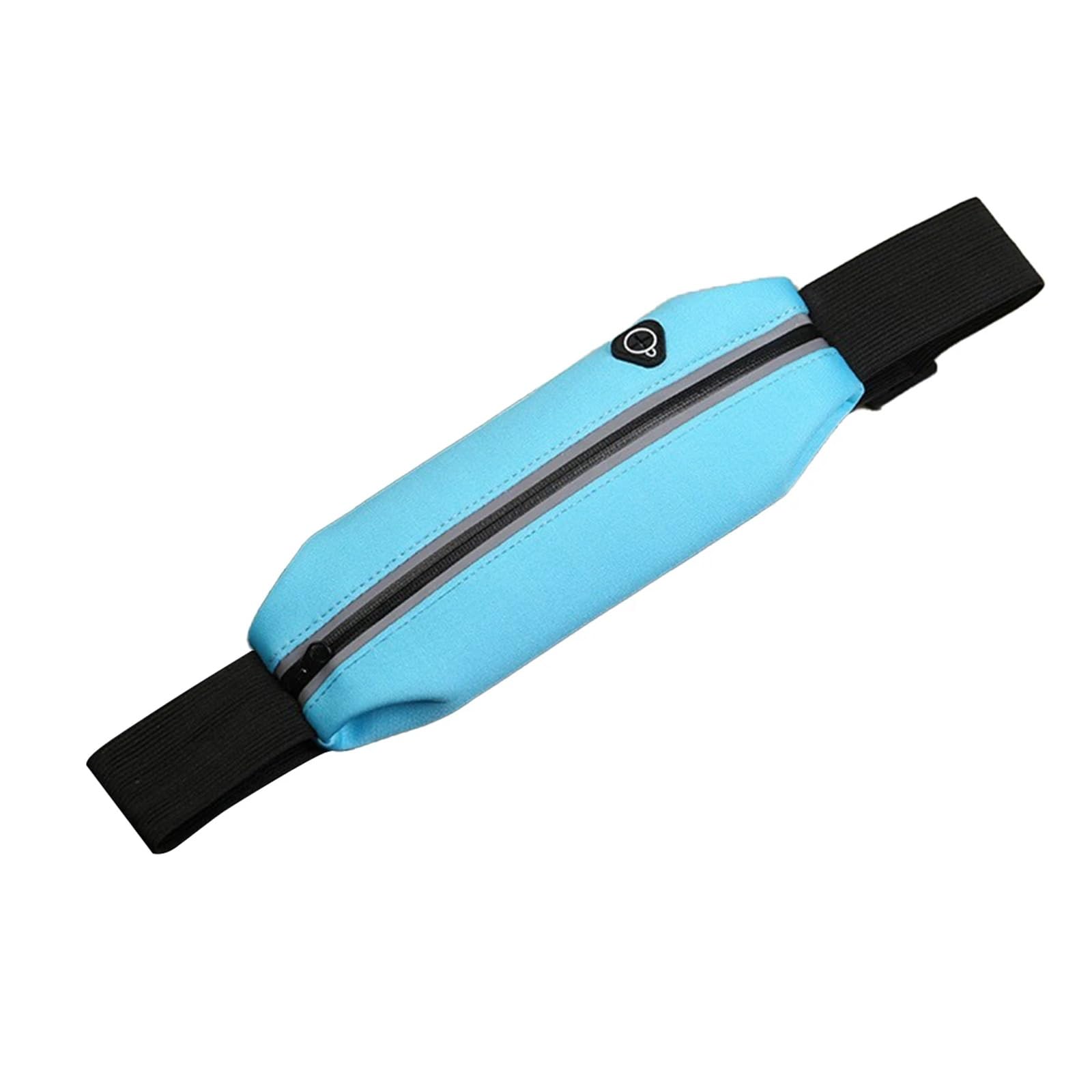 Bolsa for Correr y Ciclismo, riñonera Impermeable Deportes, Funda teléfono móvil Mujer, Bolsa Ajustable Gimnasio Hombre para Walking, Deporte(Blue)