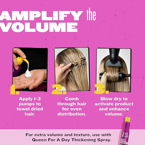 Bed Head by TIGI Small Talk Volumising Styling Cream, volumengebende Stylingcreme für mehr Fülle, Textur und Glanz mit Anti-Frizz-Effekt, 240 ml