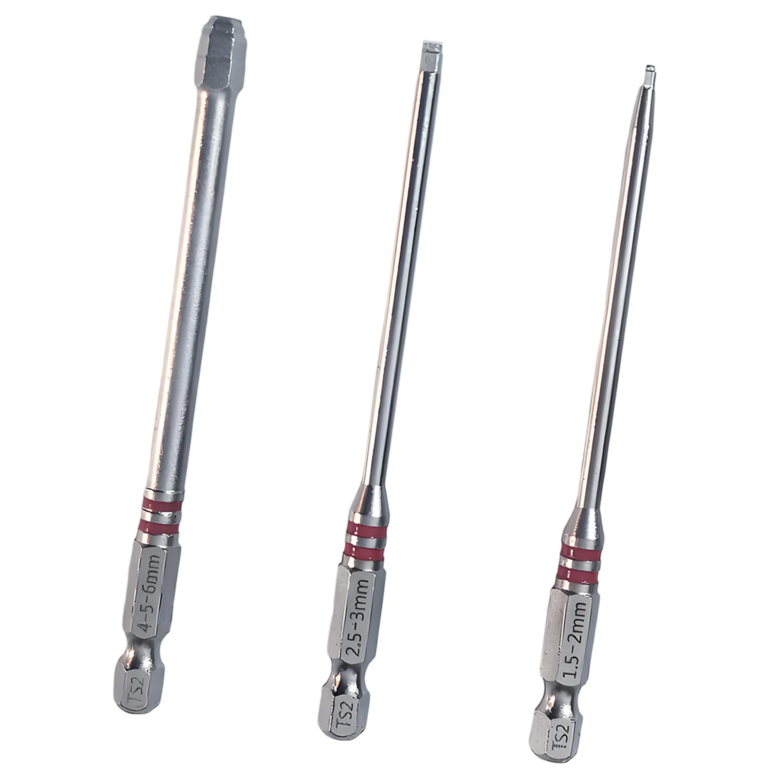 Hsioluted B 3 / 6Pcs Screwdriver Its Set With Hexagonal Shank Pagoda Shaped Multiple Size Assembly For Electric Drill Wrench Mixture Screwdriver Its