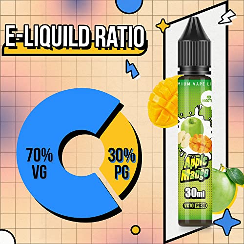 51eEooJFueL DBL Vape Liquid, 5X30ml E Liquid, Mixed Fruit Flavour Vape Liquid with No Nicotine, 70 VG /30 PG Eliquid for All Vape… - Image 5
