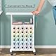 Crafit Bastelwagen Kompatibel mit Cricut Maschinen, Rollbarer Aufbewahrungswagen mit 30 Vinylrollen Halterungen, Organizer und Aufbewahrung für das Bastelzimmer - Kompakt und Abnehmbar