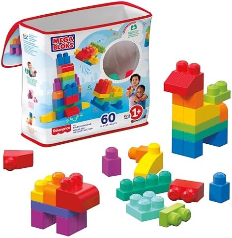 MEGA Bloks, Blocs De Construction, Grand Sac De Construction Bleu...