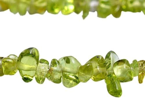 Miniatura 2 de Peridoto Natural Chips Peridot, 0.118-0.197 in Perlas de Piedra Rodada de Forma Irregular, Cuentas de 34 Pulgadas DIY (AMB-273)