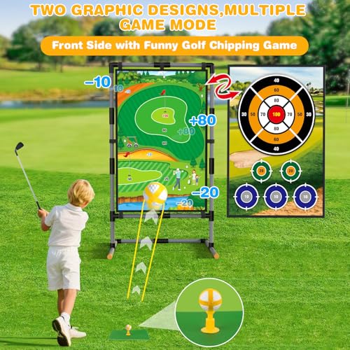 Golf Chipping Game Set – Double-Sided Mat with Stand, Fun Practice Game for Kids & Adults, Indoor & Outdoor Use by SVANE - Image 3