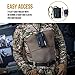 OneTigris Tactical ID Card Holder Hook & Loop Patch Badge Holder Neck Lanyard Key Ring and Credit Card Organizer (Shadow Gray-500D Codura)