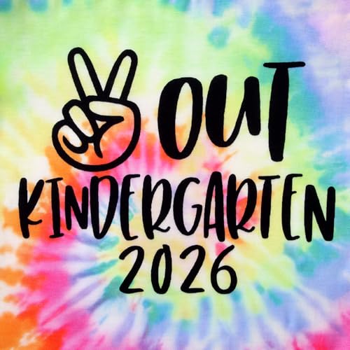 Image of MODNTOGA Kids Girl Boy Peace Out Kindergarten Shirt 2026 Kindergarten Graduation T-Shirt Last Day of School Summer Tee Tops