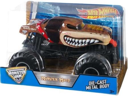 Hot Wheels Monster Jam Monster Mutt Vehicle, 1:24 Scale
