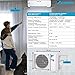 Daikin 12,000 BTU 18 SEER2 Entra R32 Series Ductless Mini Split Heat Pump System w/Maxwell All-Inclusive 15’ Installation Kit and Wall Mounting Bracket (230V), White, RXC12+FTXC12+IKM1438+WAFP24