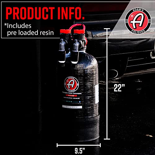 Adam's Polishes Portable Spotless Water Deionizer - Eliminates Water Spots, Spotless Rinse Touchless Detailing - Easy To Use Attaches To Regular Garden Hose (Deionizer) #TOP2