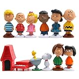 figuritas 🍒 [Modelo de figura de acción de Snoopy] Los adornos de pastel de Snoopy son preferidos tanto por adultos como por niños. Es genial como adorno de pastel, adorno de cupcake de favor o regalo. Divertidas figuras de acción con 12 personajes diferentes. Bonito diseño, seguramente te impresionará el increíble nivel de detalle de estas figuras de personajes de Snoopy.